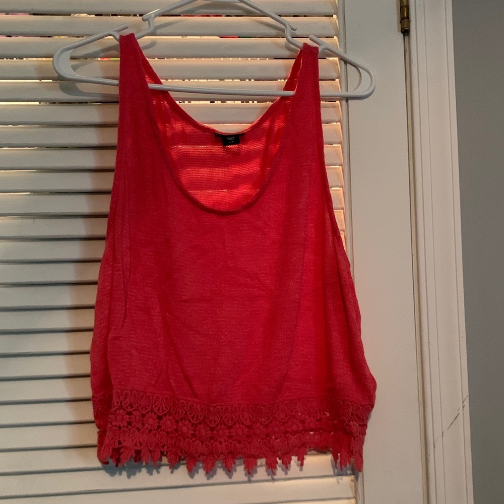 Bright flowy tank top